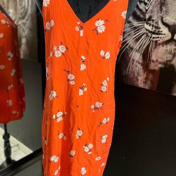 🔥3 for $25🔥 EUC-OLD NAVY CUTE ORANGE SUN DRESS SZ M - Picture 4 of 6